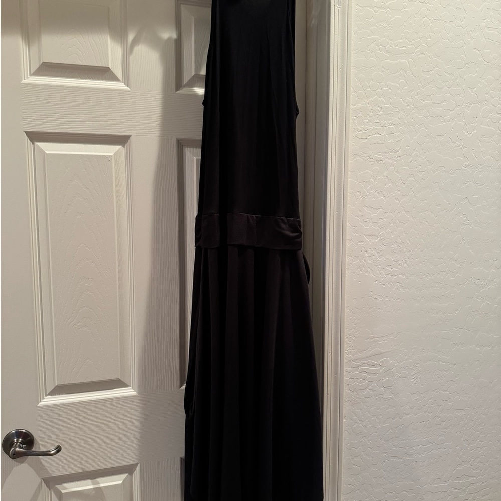 NWT Milan Kiss Mock Neck Tie Waist Halter Midi Dress Milan Kiss Women's Size Med
